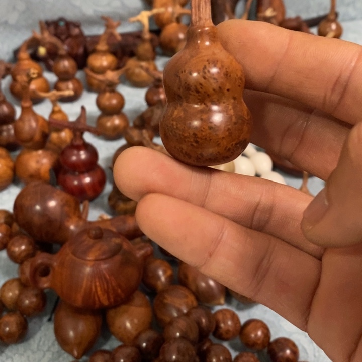 木麻梨疙瘩手工雕刻葫芦