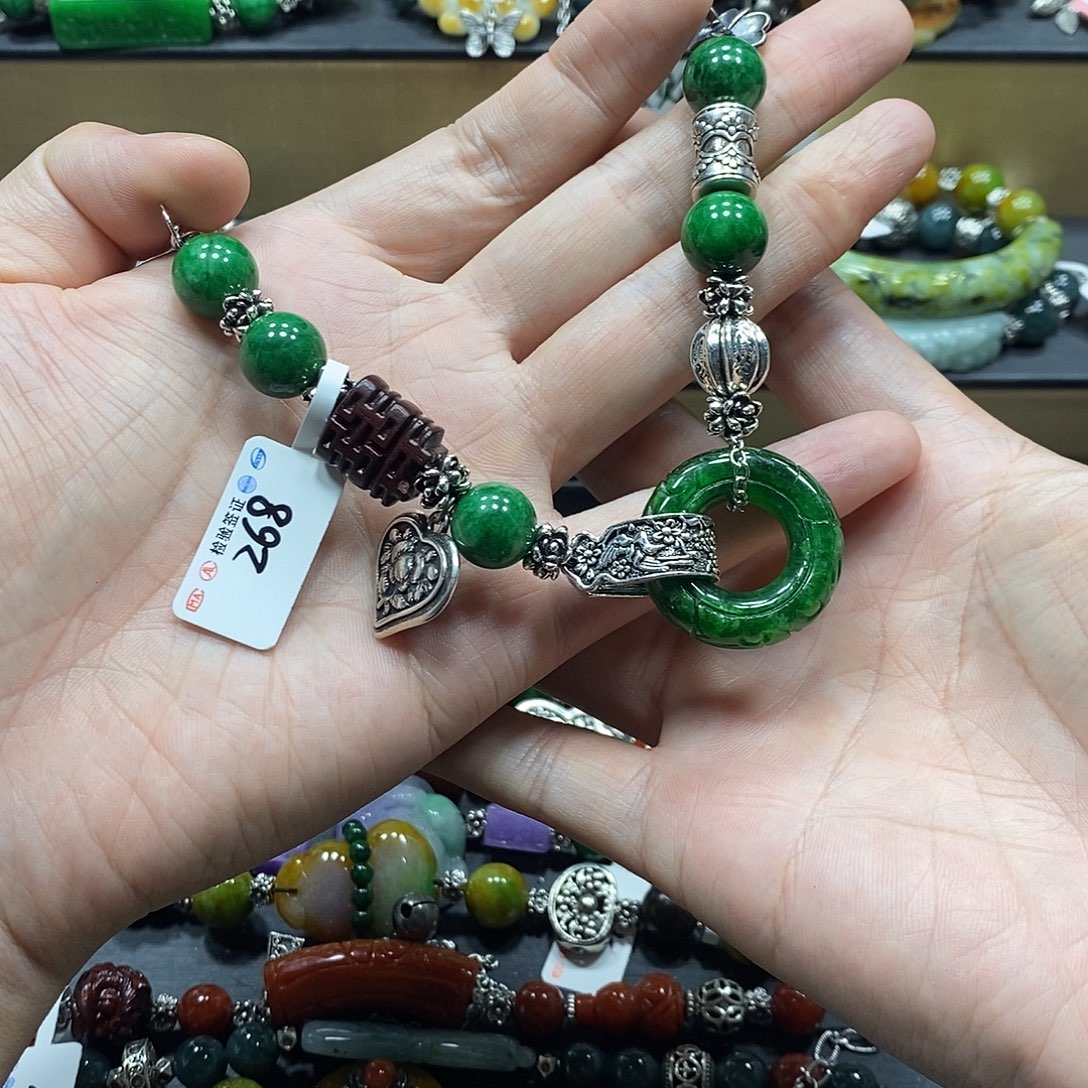 ，***）未镶嵌手链翡翠手链