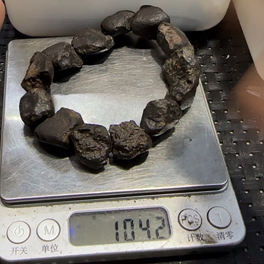 花岗石铁合金原始手串