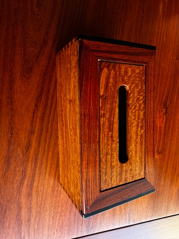 免安装免打孔式抽拉式纸巾盒木质家用木制纸巾休闲风