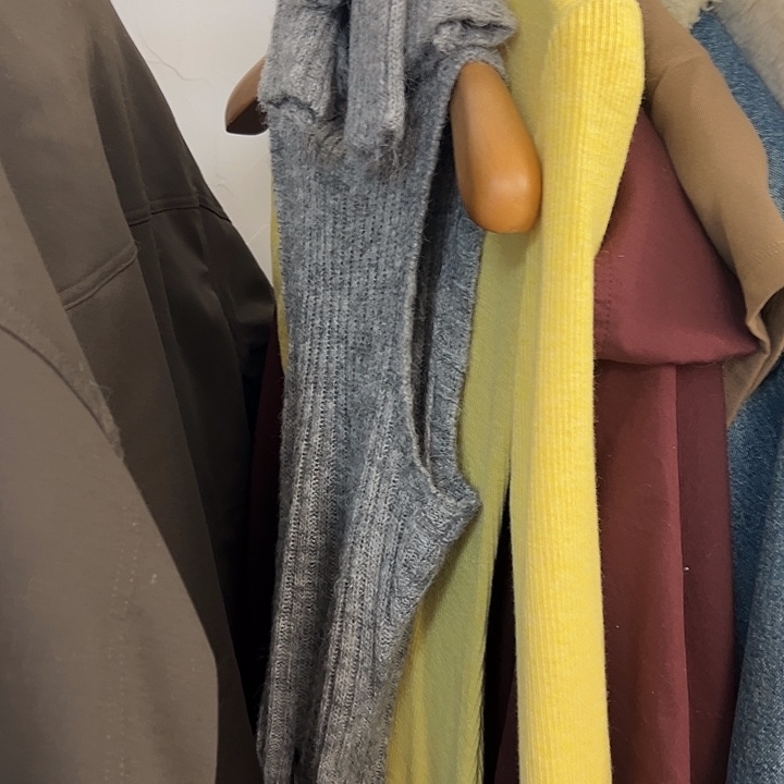 我***儿棉今天新款 灰色高领背心配袖套