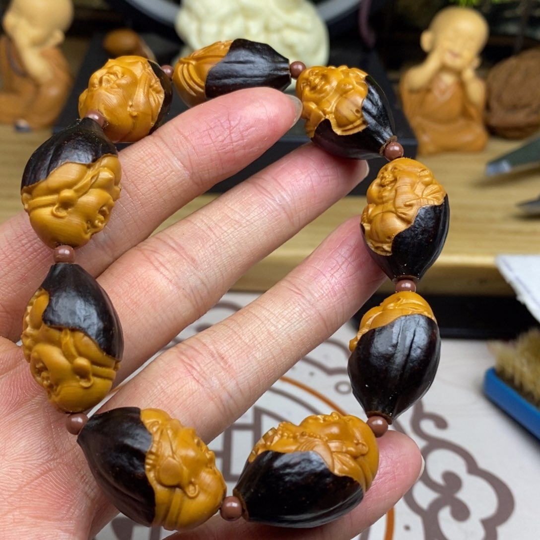 橄榄核手串/手链橄榄核雕工艺手串