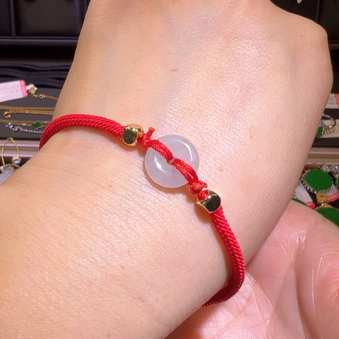 翡翠未镶嵌颈饰手绳