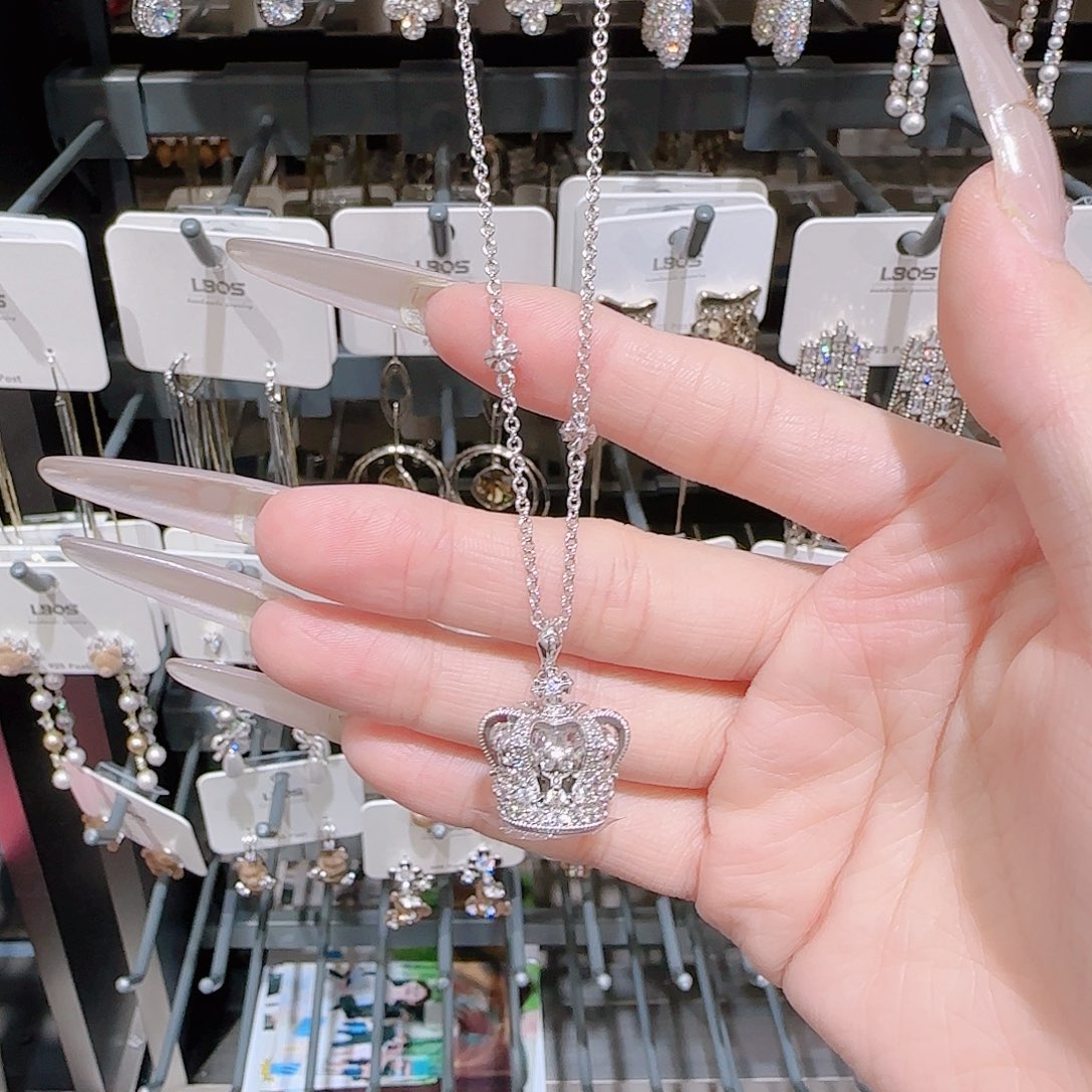 锆石铜合金925银项链