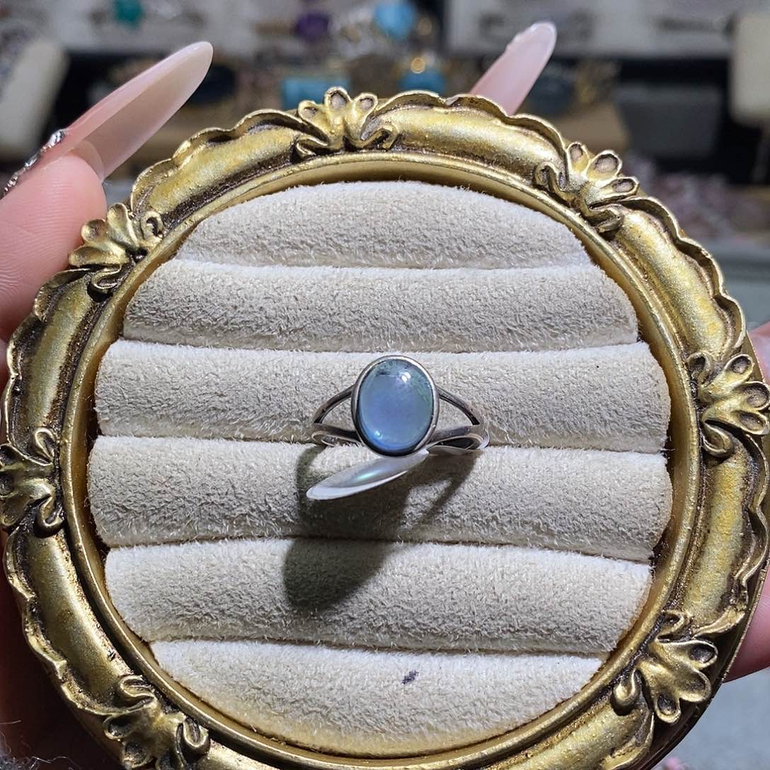 水晶戒指银S925镶嵌