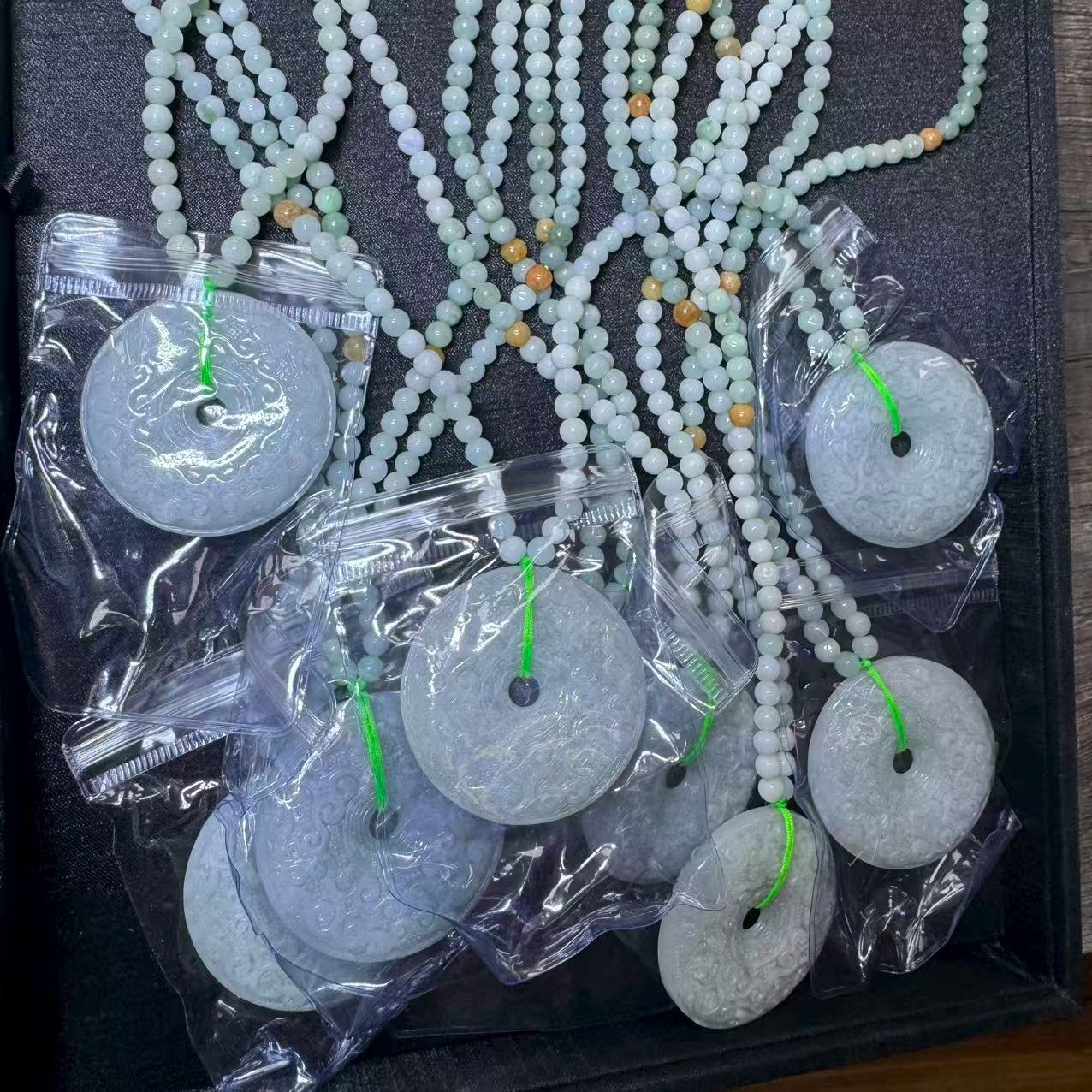 天然A货翡翠平安扣吊坠-c052-多样性发一