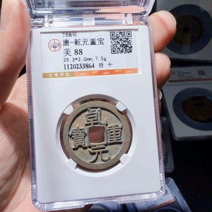 铜DX评级币一个，3864