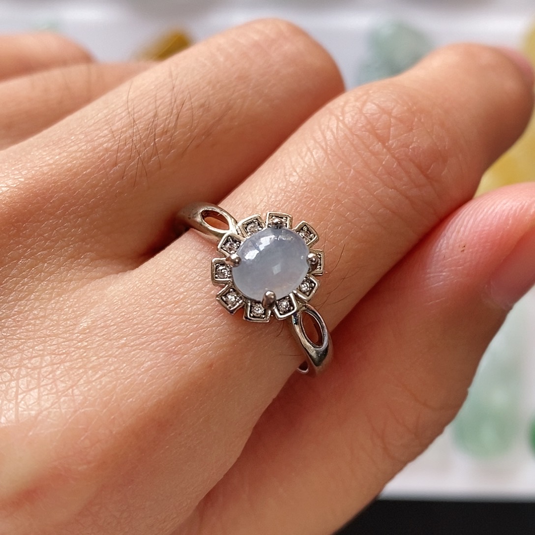 颈饰银S925镶嵌翡翠