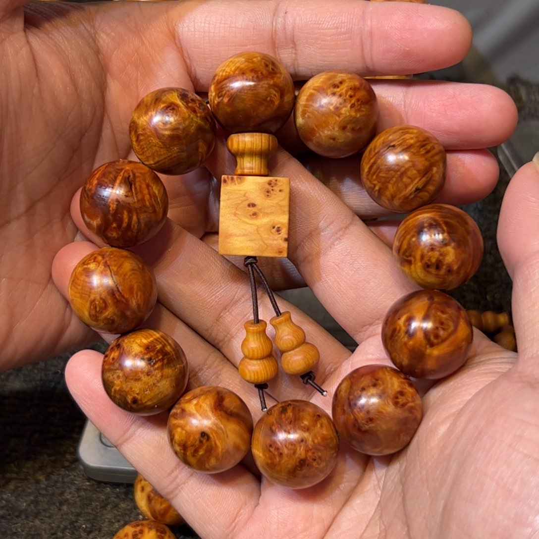 柏木（崖柏）手串/手链2.0陈化红油入门级瘤疤手串