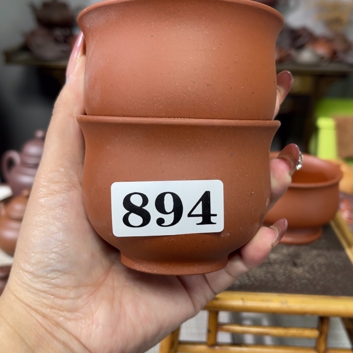 紫砂茶杯宜兴原矿紫砂精品手工