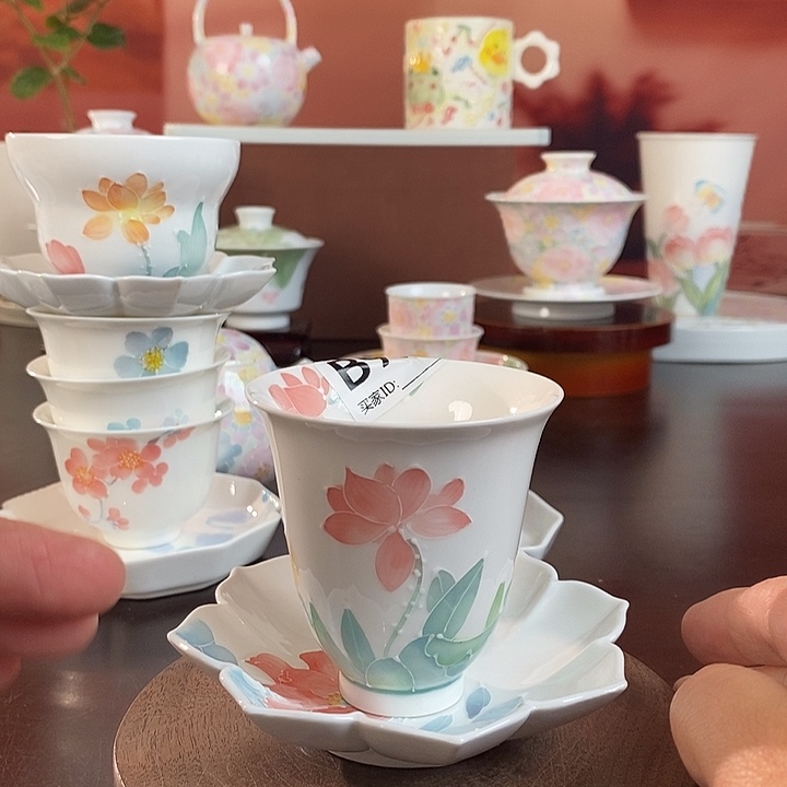 荷韵闻香杯➕杯垫