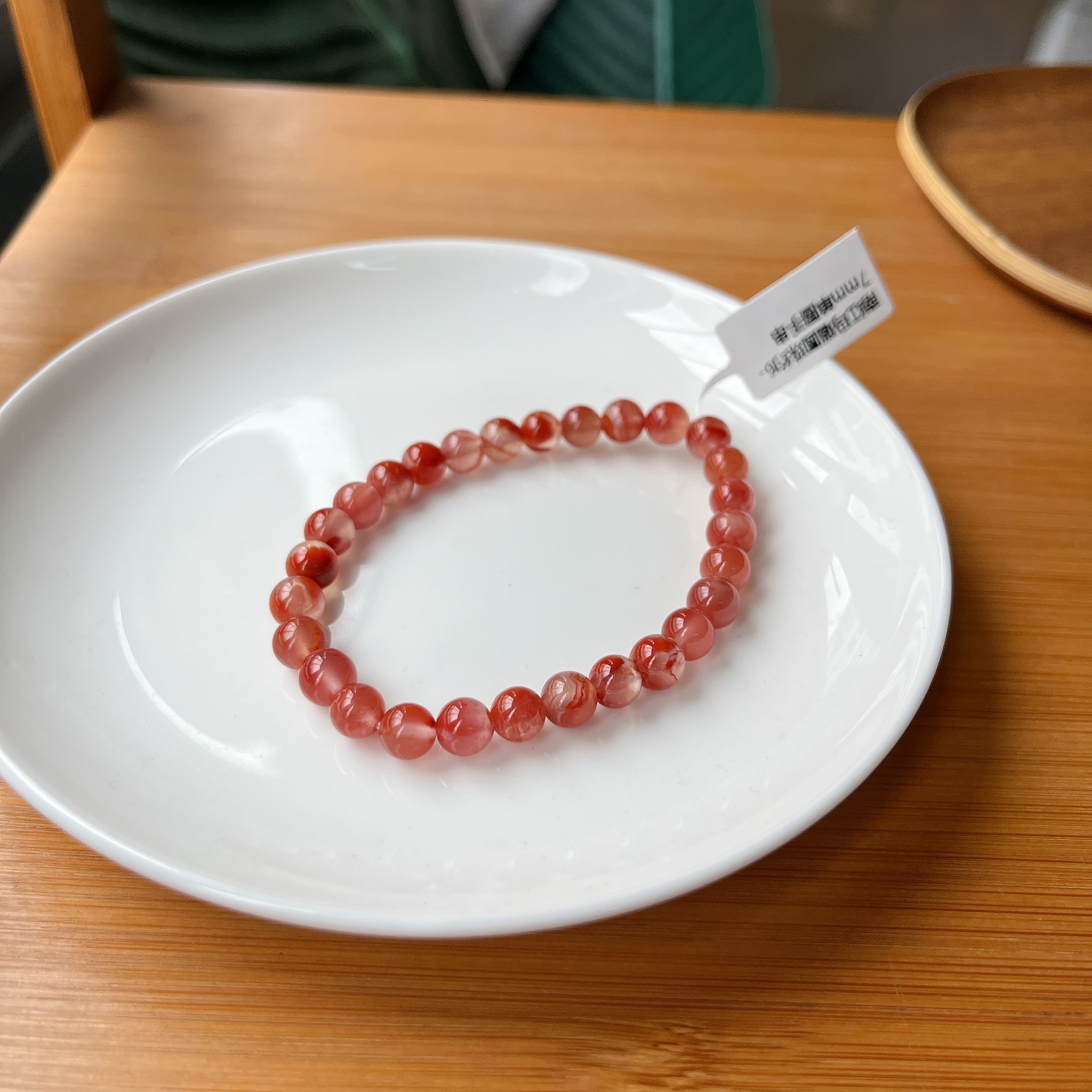 【郭老师】约6-7mm南红玛瑙圆珠单圈手串