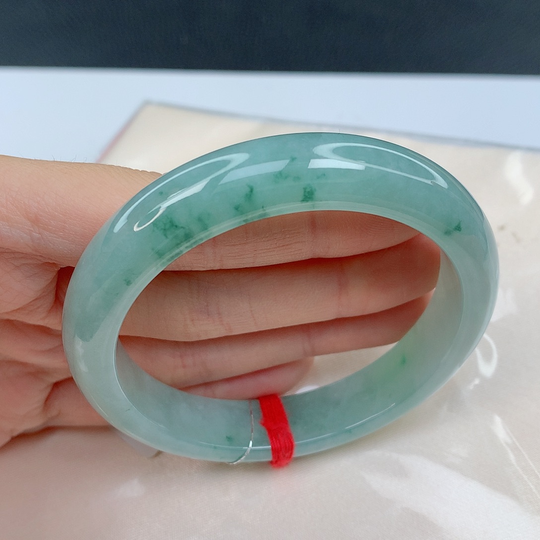 翡翠手镯未镶嵌58正圈