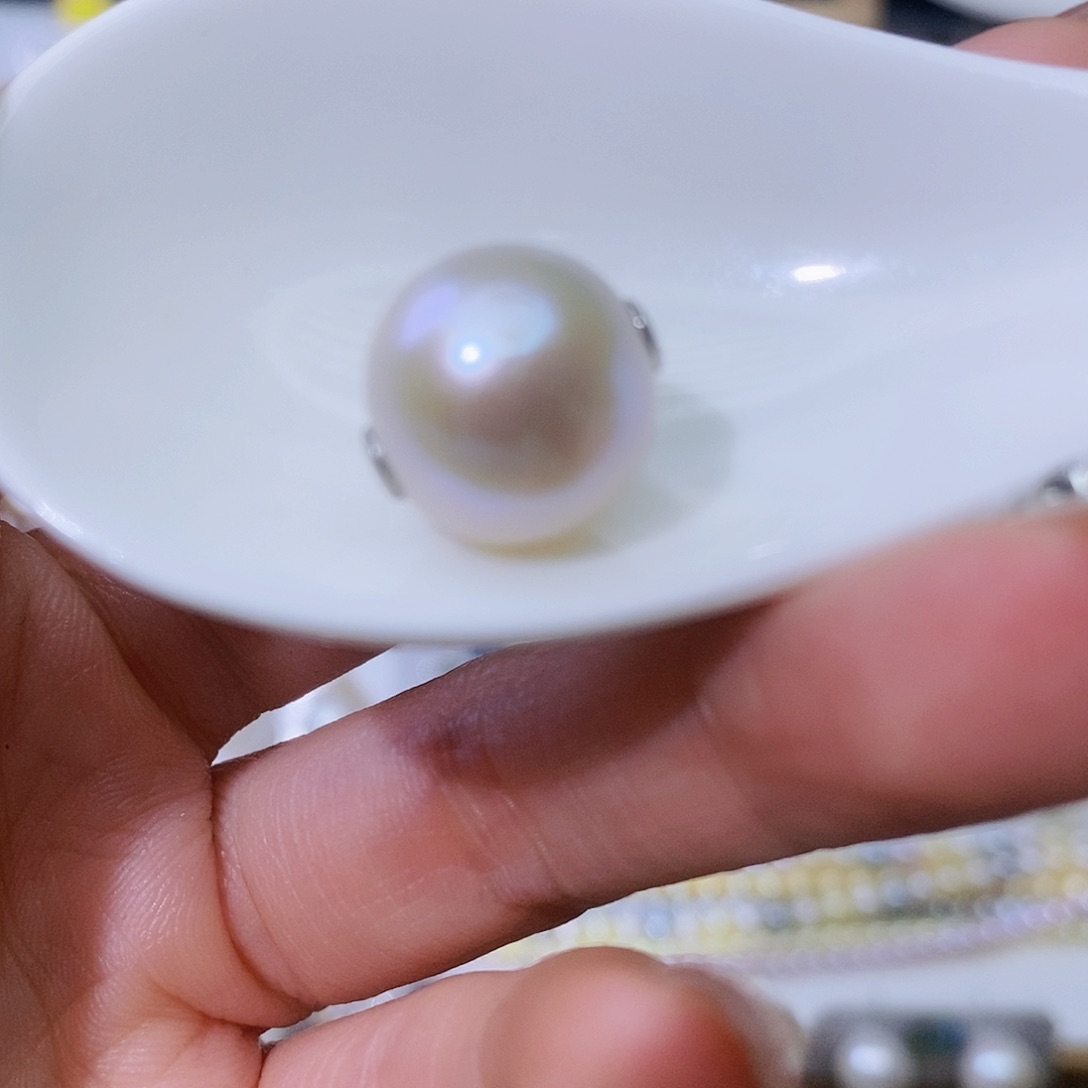 淡水珍珠颈饰银S925镶嵌