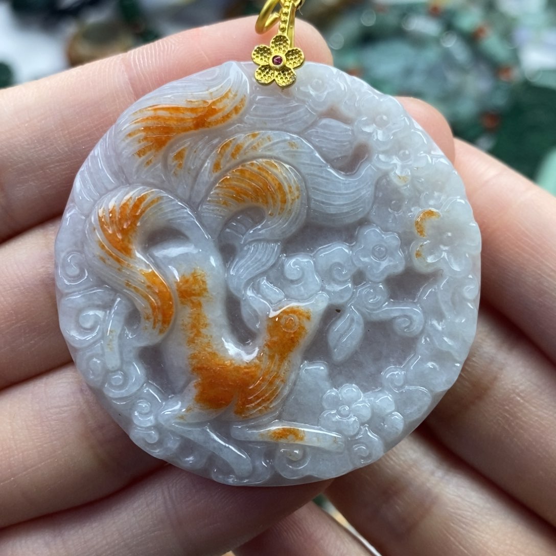 翡翠未镶嵌颈饰吊坠