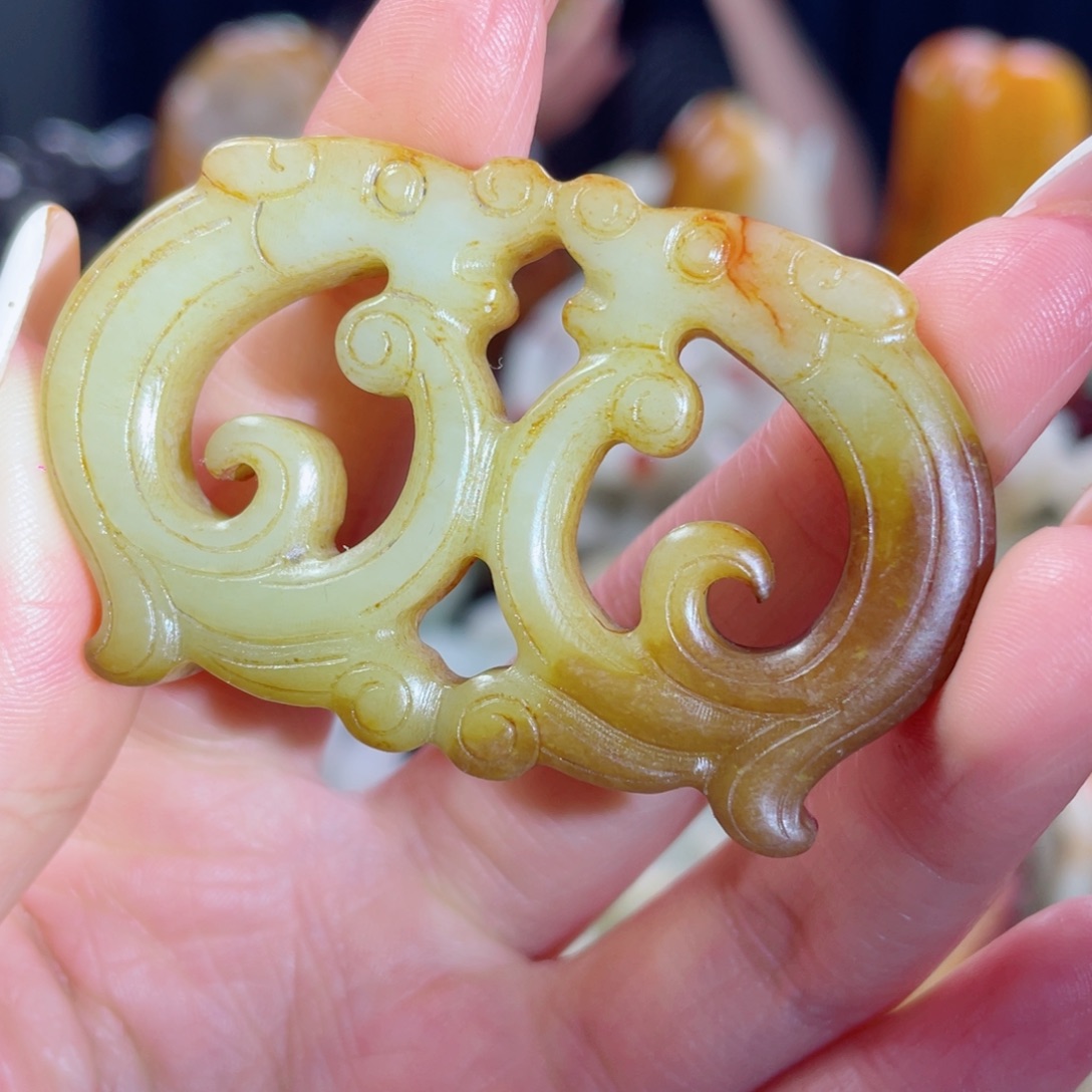 和田玉未镶嵌挂件37