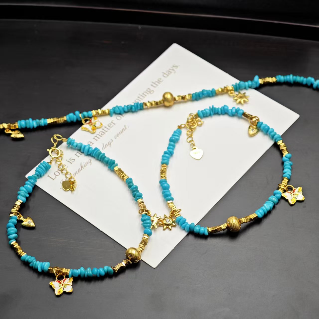 绿松石手链盘缠珠时尚潮流多样性发货一件