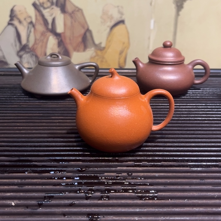 紫砂茶壶茄瓜孤品