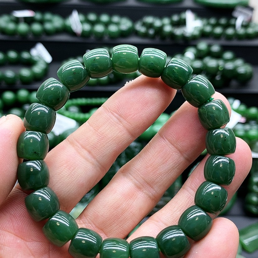 【闪购商品】未镶嵌和田玉（碧玉）手链