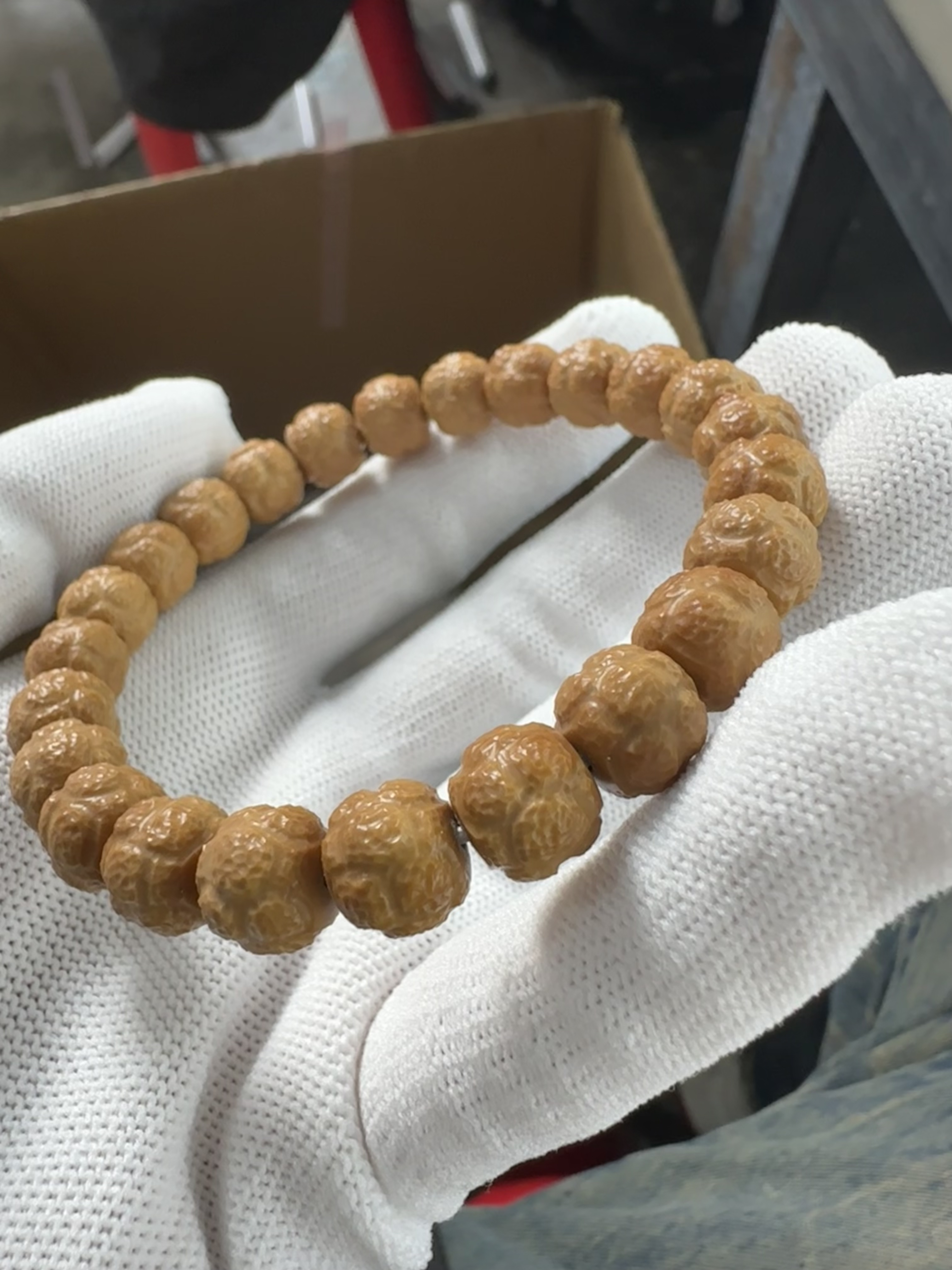 猴头核桃饕餮1.0手工雕刻不泡无药单圈手串文玩直发