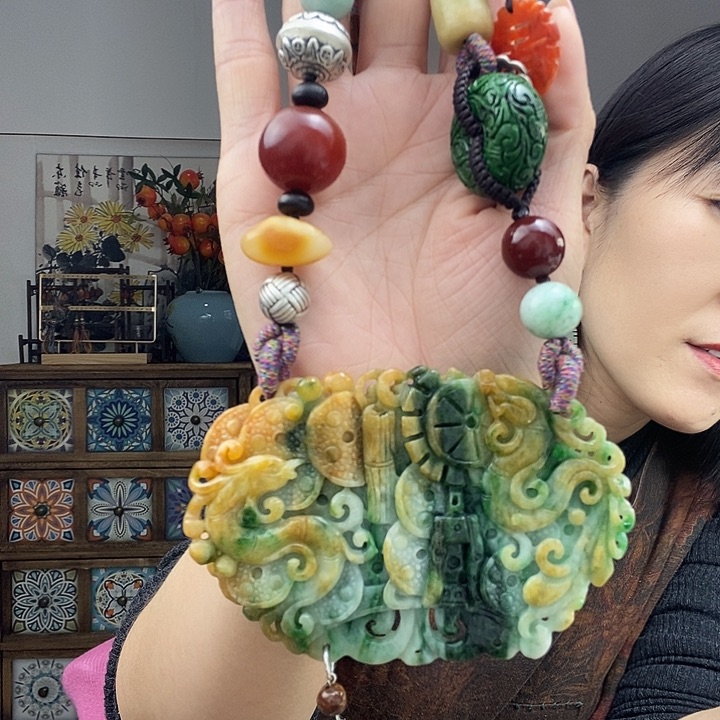 翡翠项链未镶嵌项链