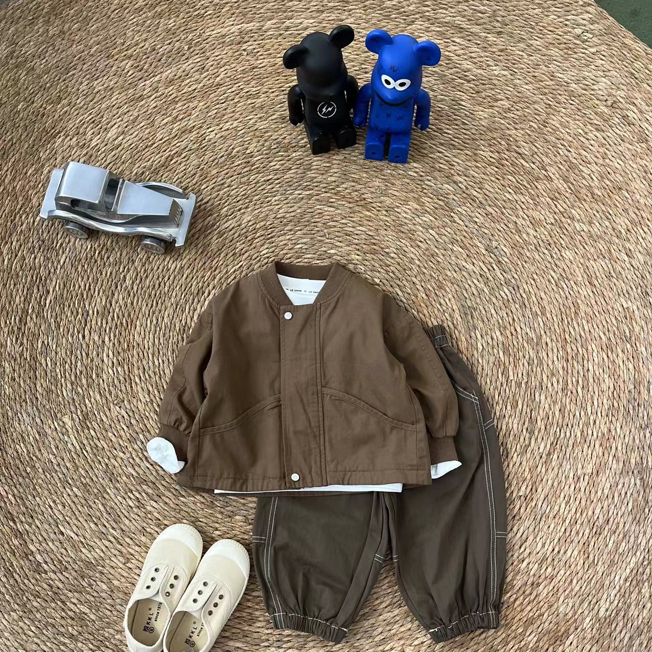 儿童春秋韩版不规则大贴袋夹克外套SQ1027 