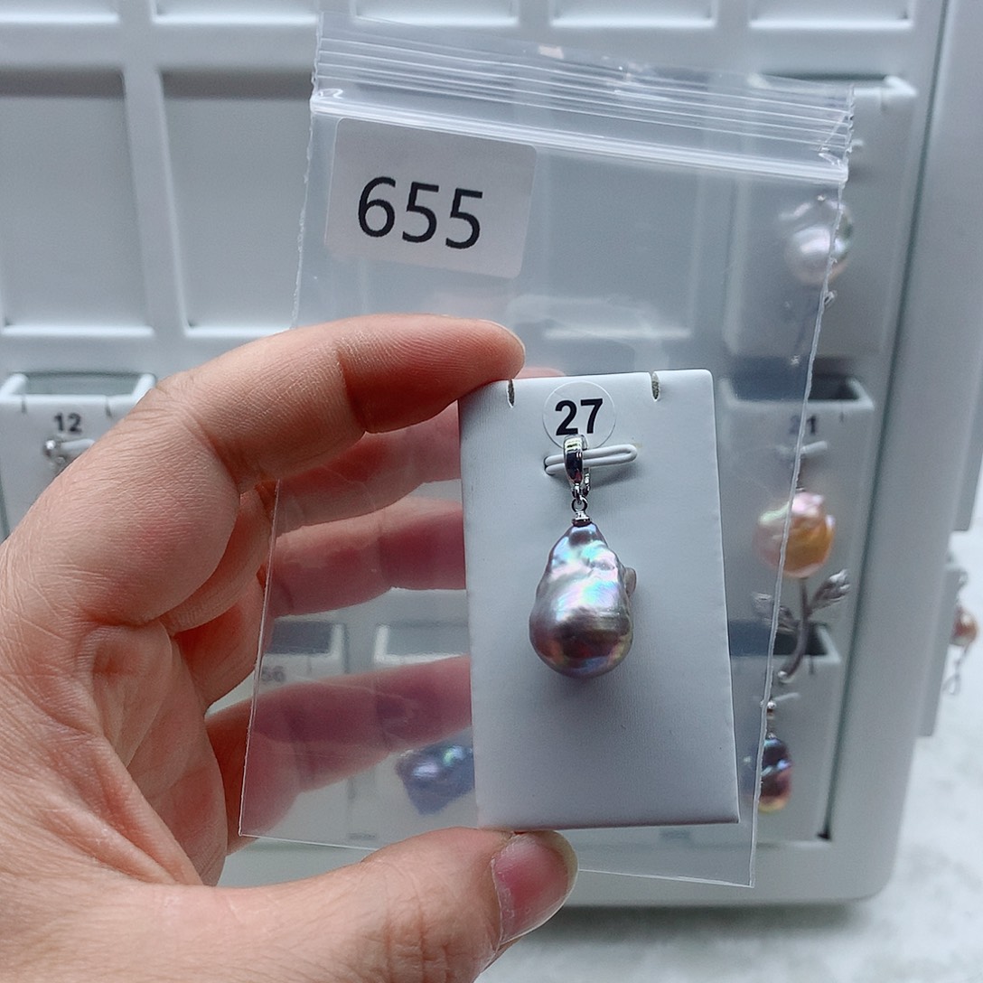 吊坠(不含链)合金淡水珍珠