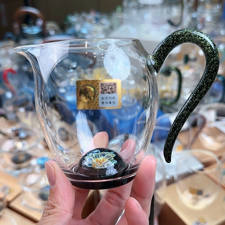 禾器雅青黑金怡然公道杯