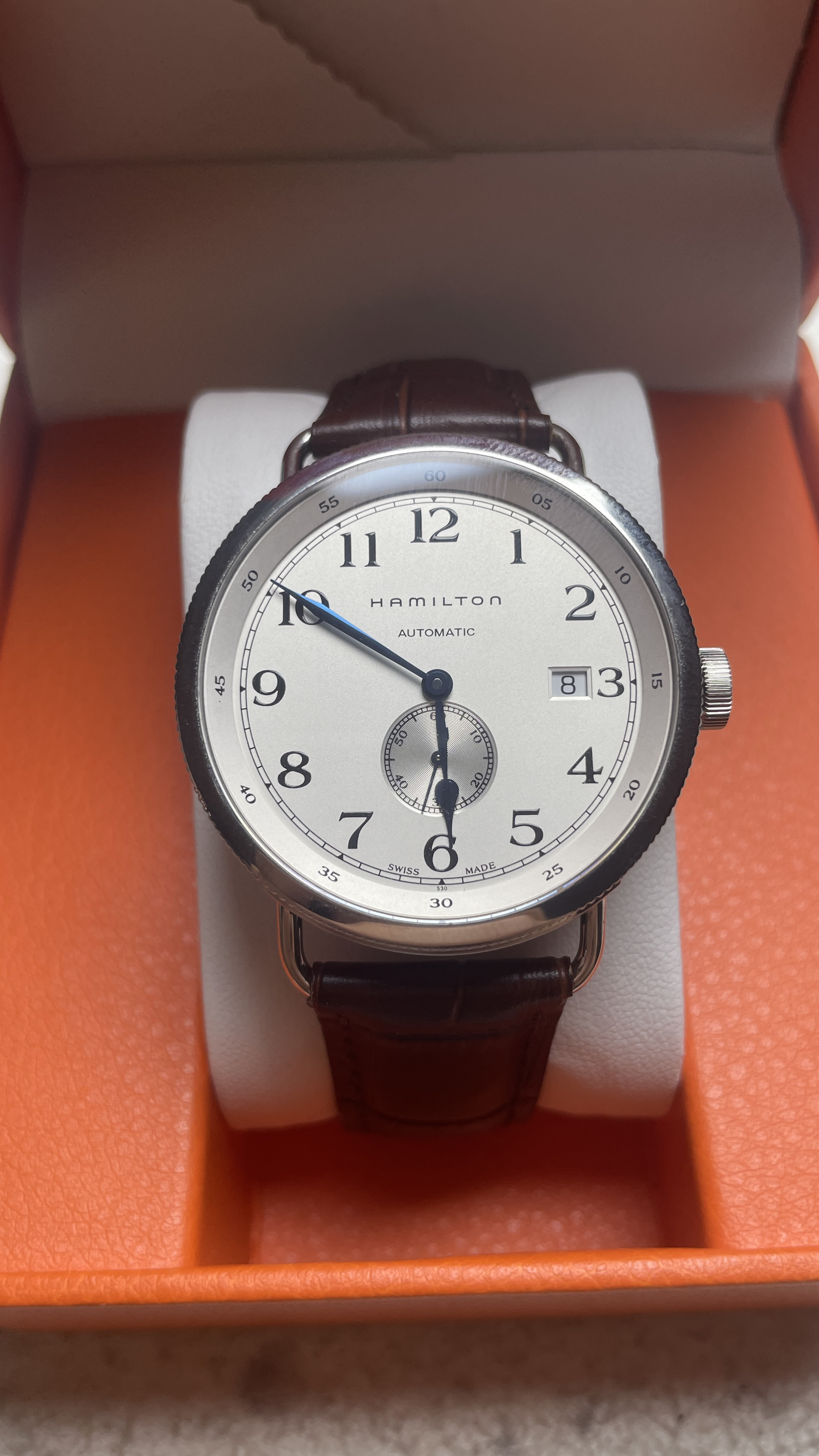 95新 Hamilton/汉米尔顿 95新汉米尔顿海军先锋自动机械男表40mm