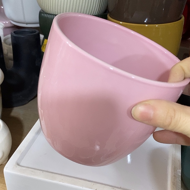 摆件陶陶盆有孔 瑕疵介意勿拍