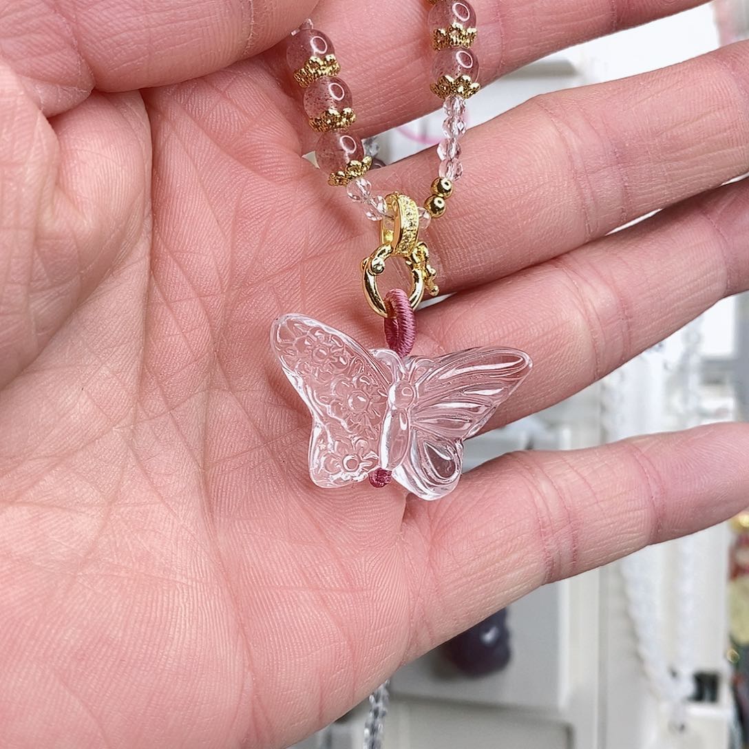 水晶颈饰未镶嵌慕*