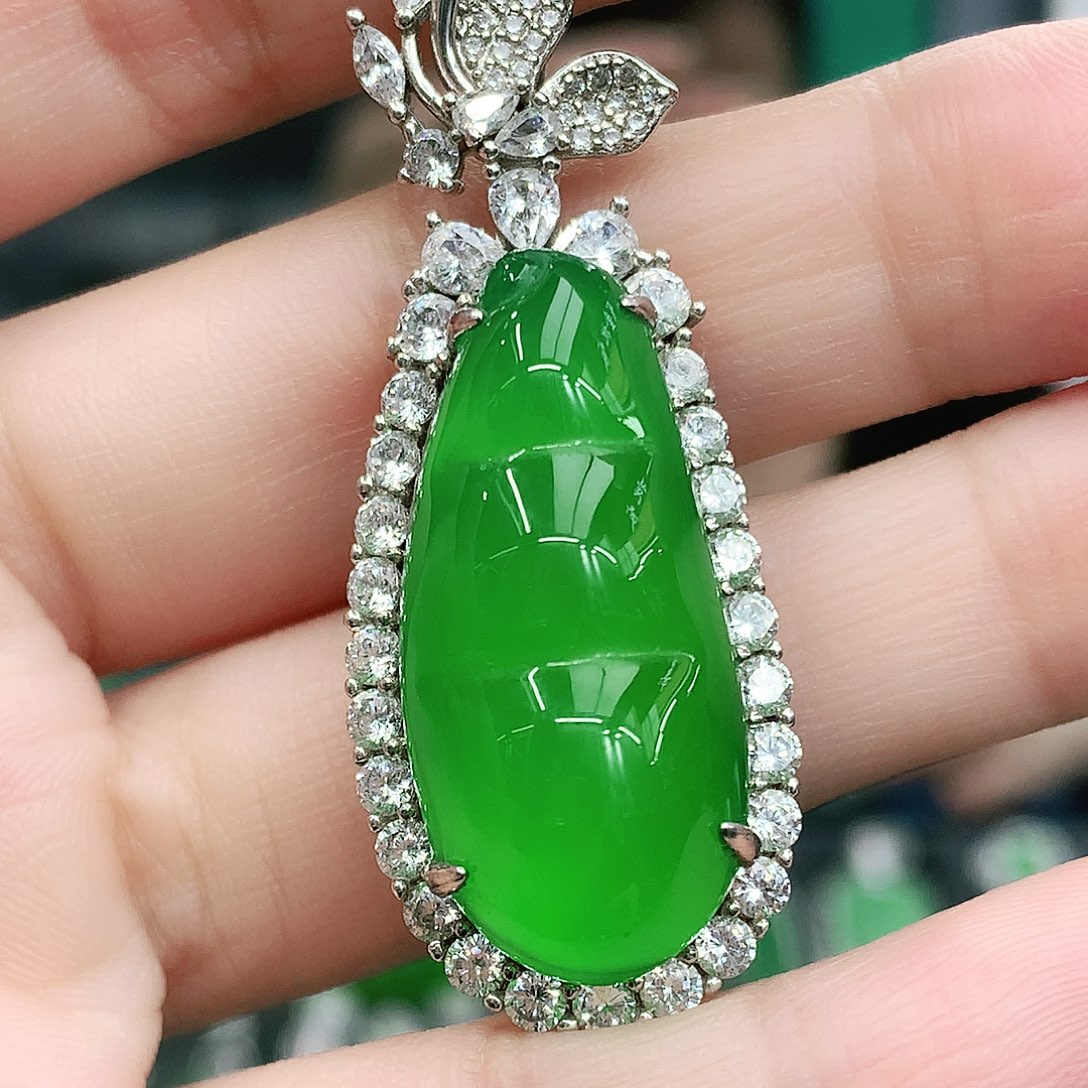 银S925镶嵌吊坠玛瑙/玉髓