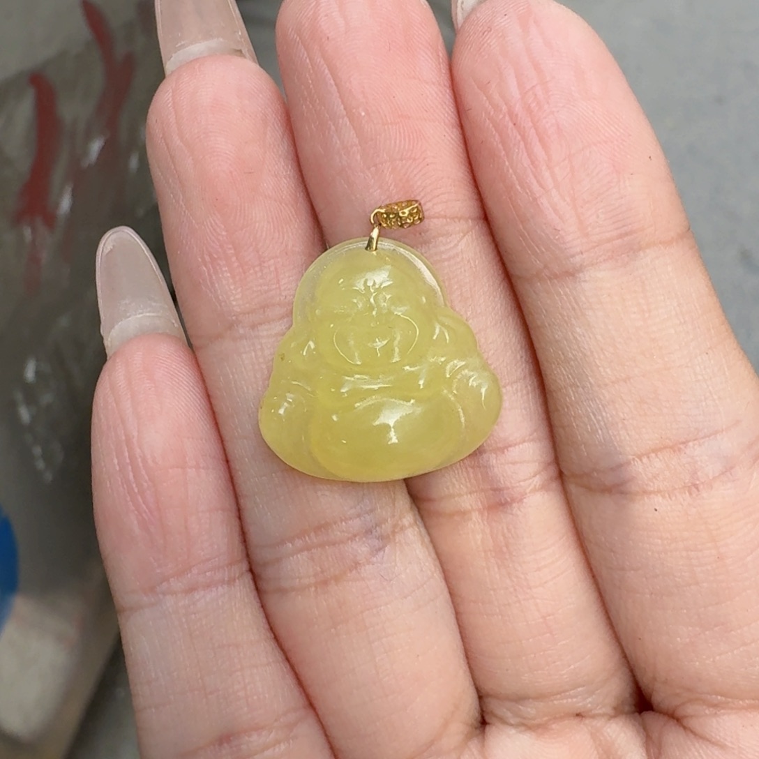 和田玉18K金镶嵌颈饰多样性发货 拍一发一