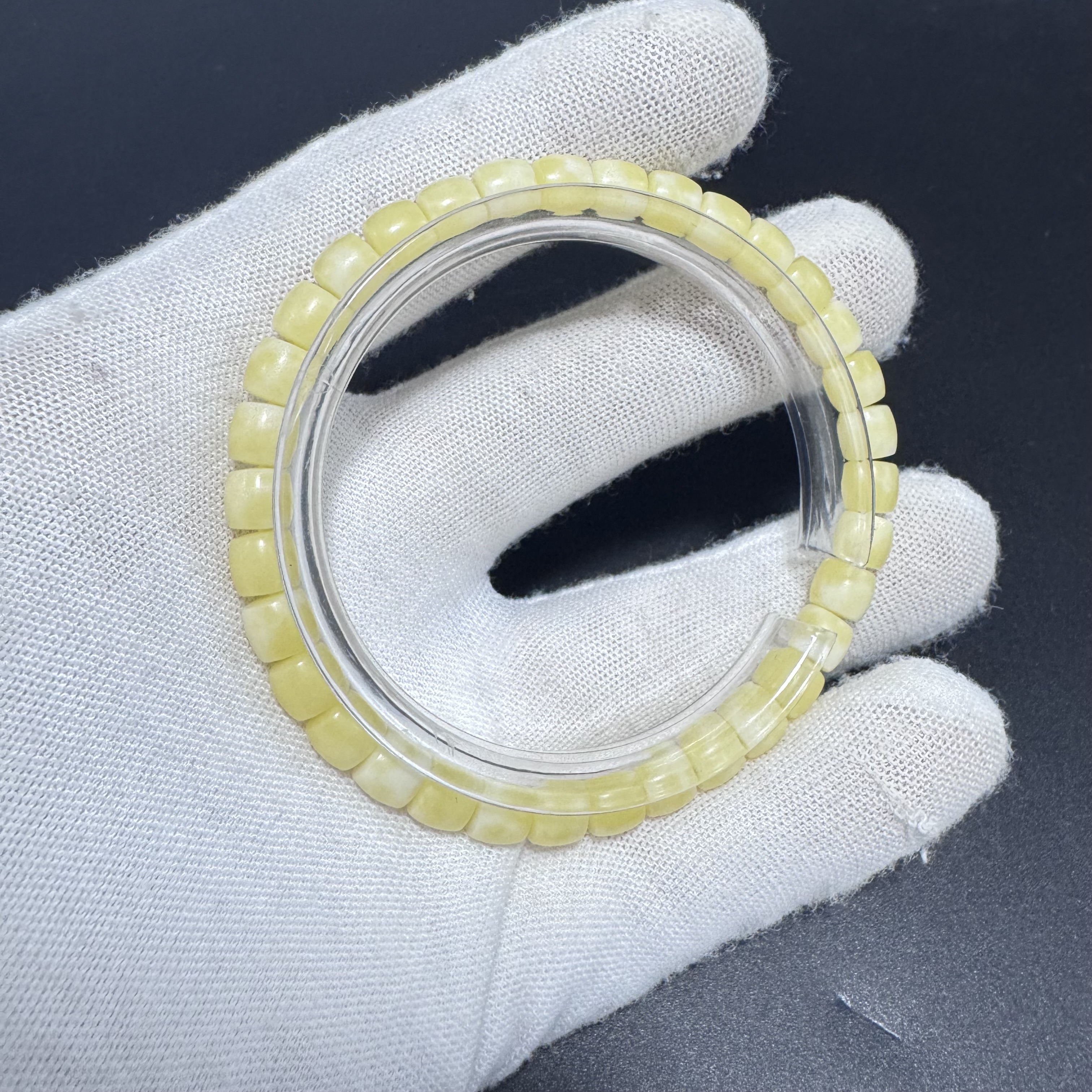 【猛犸兄弟】J0001天然精品猛犸鲸香系列7*6直切手串