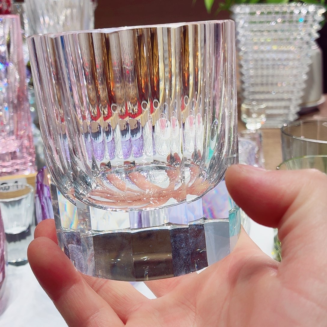 楚***荣水晶玻璃平底款威士忌酒