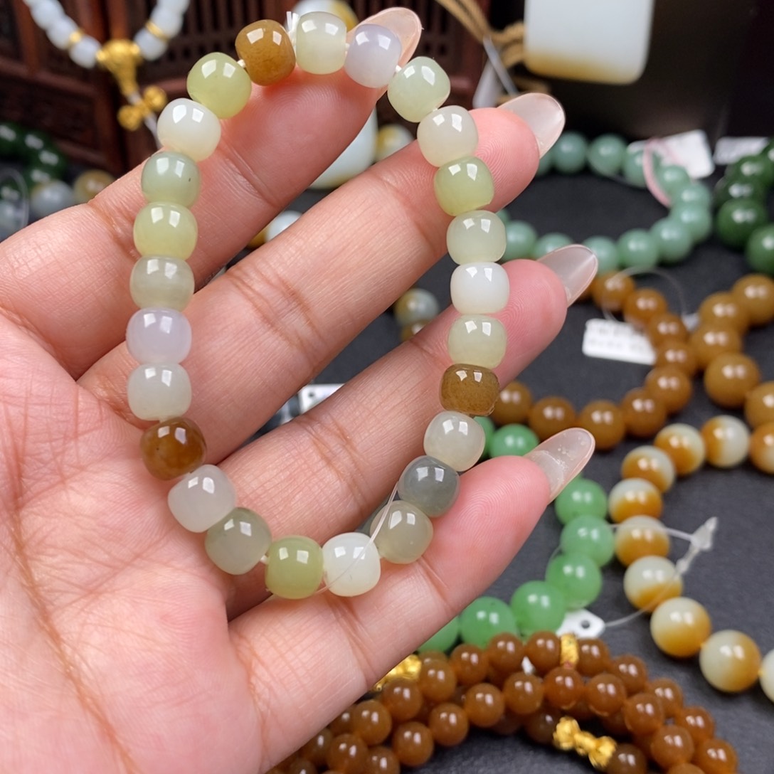 和田玉手串未镶嵌