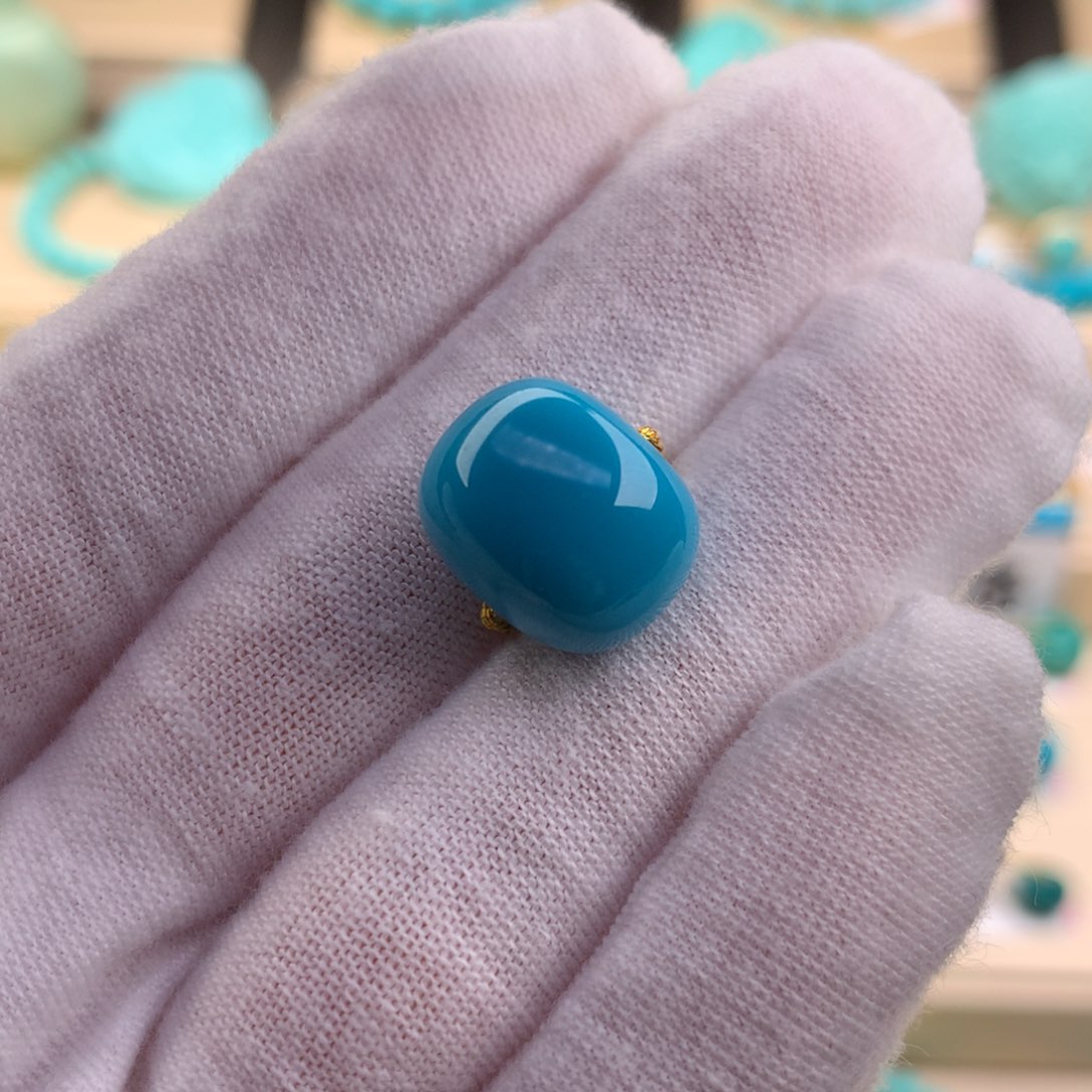 绿松石珠宝奇石未镶嵌14.5−11.6