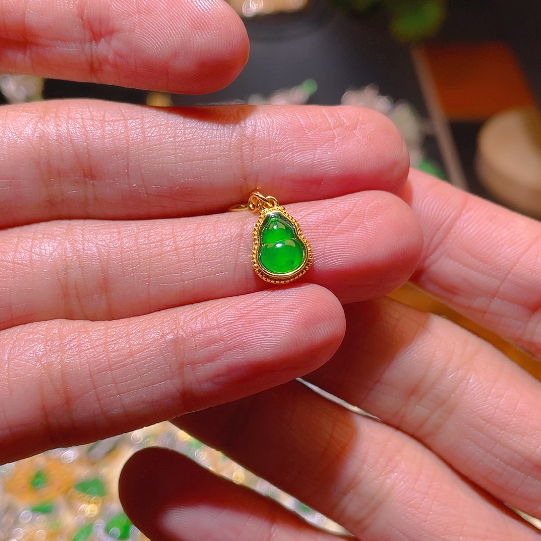 翡翠吊坠(不含链)银S925镶嵌