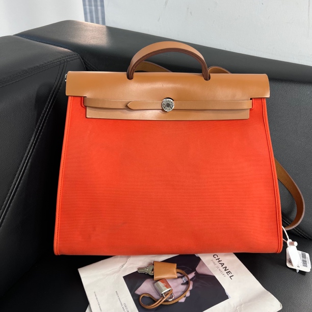 95新 Hermes/爱马仕 捐金沉珠/herbag39单肩 X刻