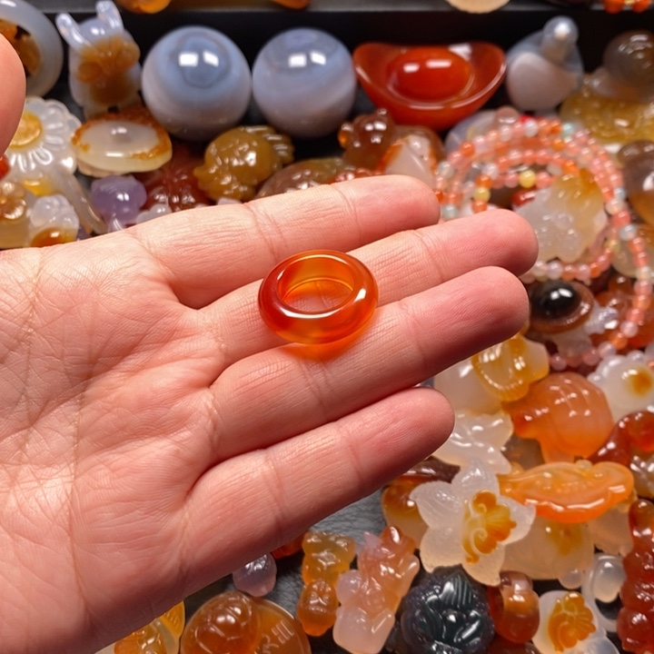 炽***垒玛瑙/玉髓未镶嵌颈饰