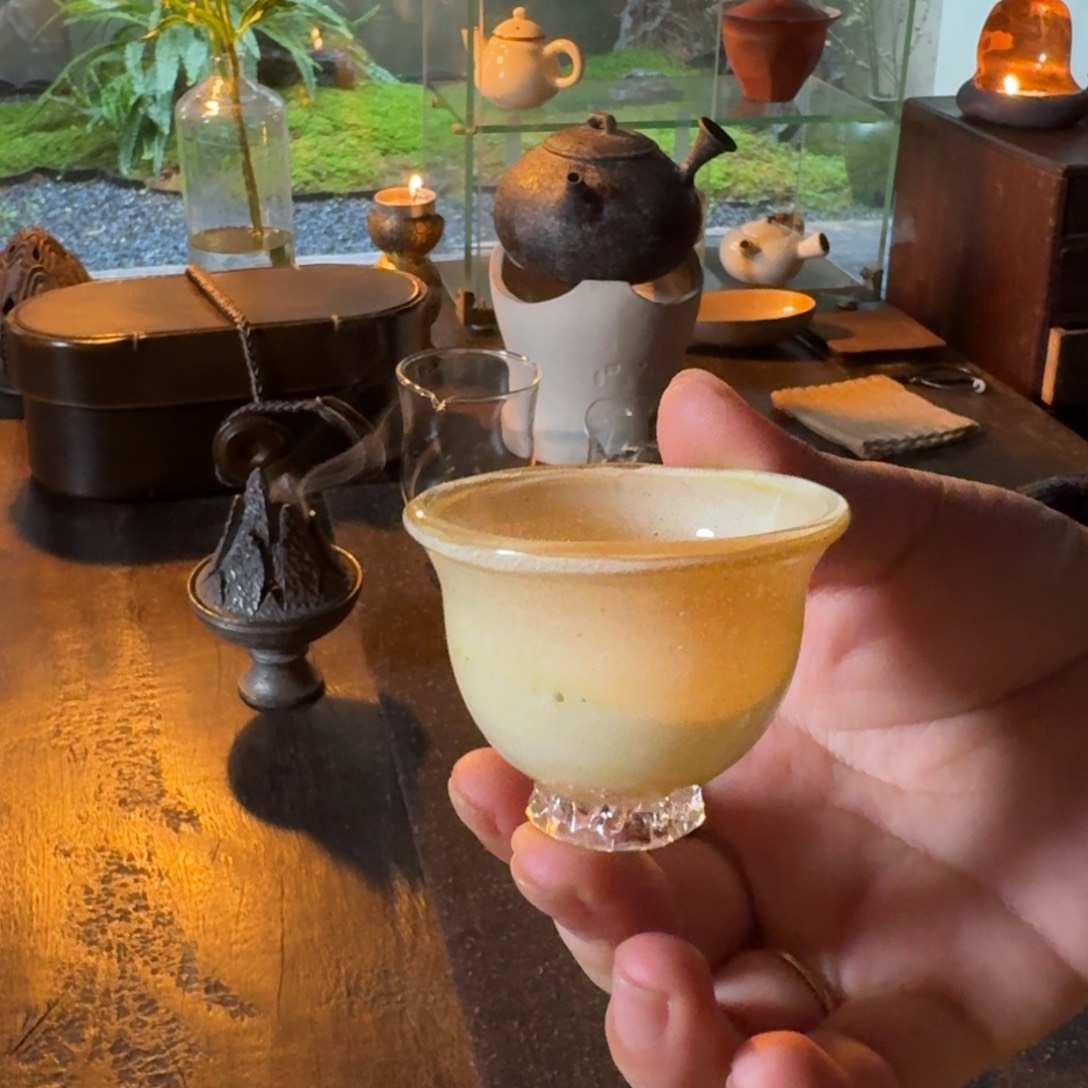 沁作品 琉璃白纯小茶杯