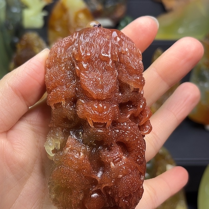 未镶嵌蛇纹石玉把件闲***?