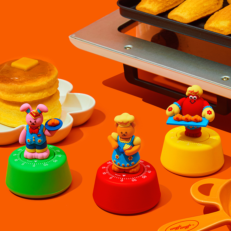 wigglewiggle厨房电子提醒器原创机械闹铃做饭专用可爱卡通
