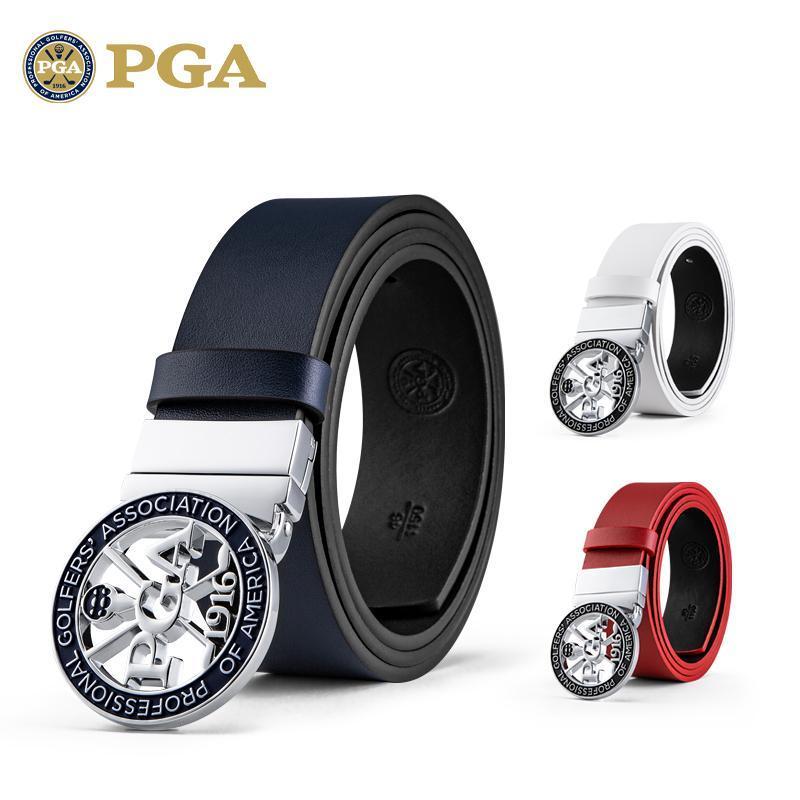 美国PGA 高尔夫男士皮带 头层牛皮 奢华真皮腰带 高端礼品