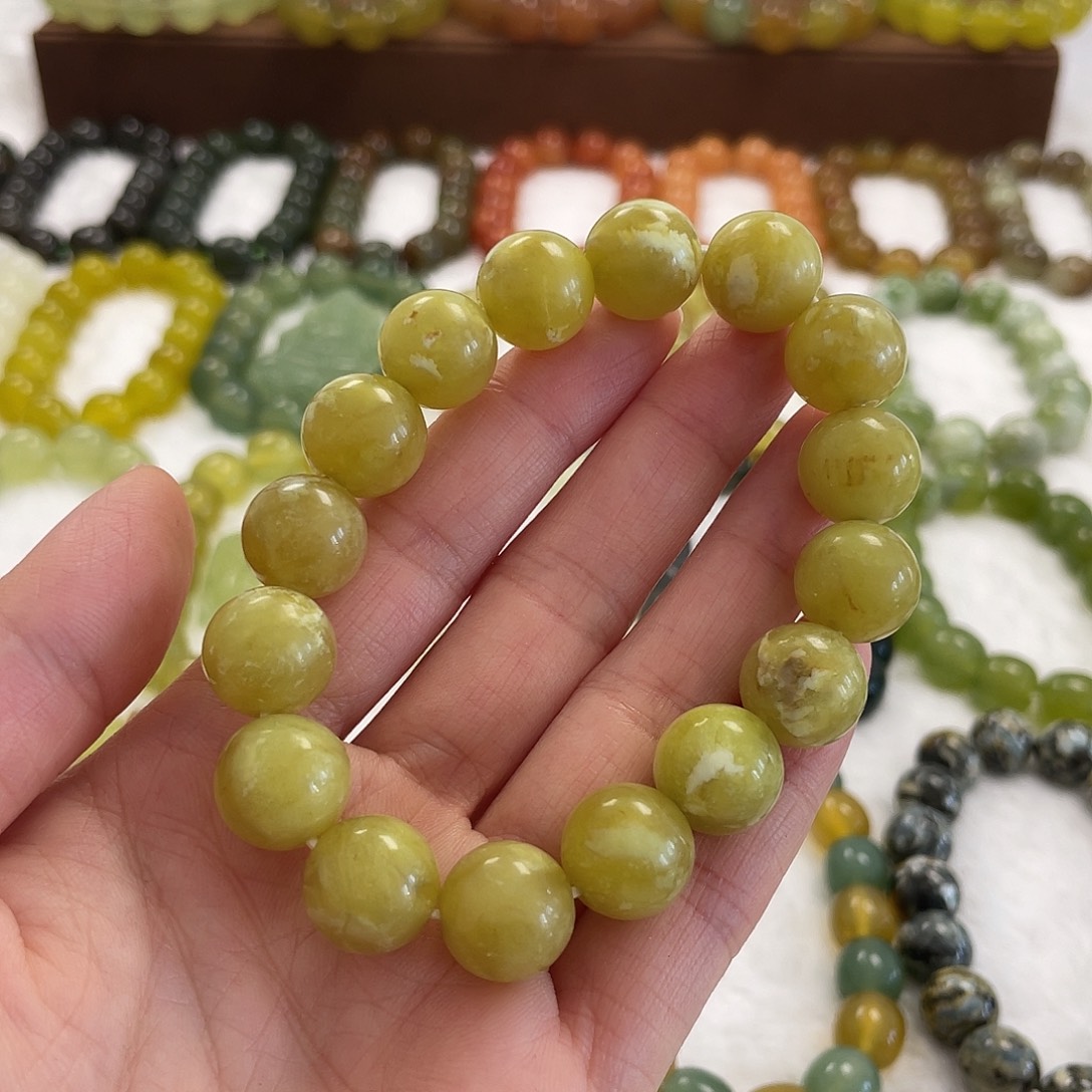 蛇纹石玉未镶嵌手串