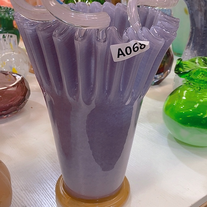 琉璃琉璃花瓶高30口15