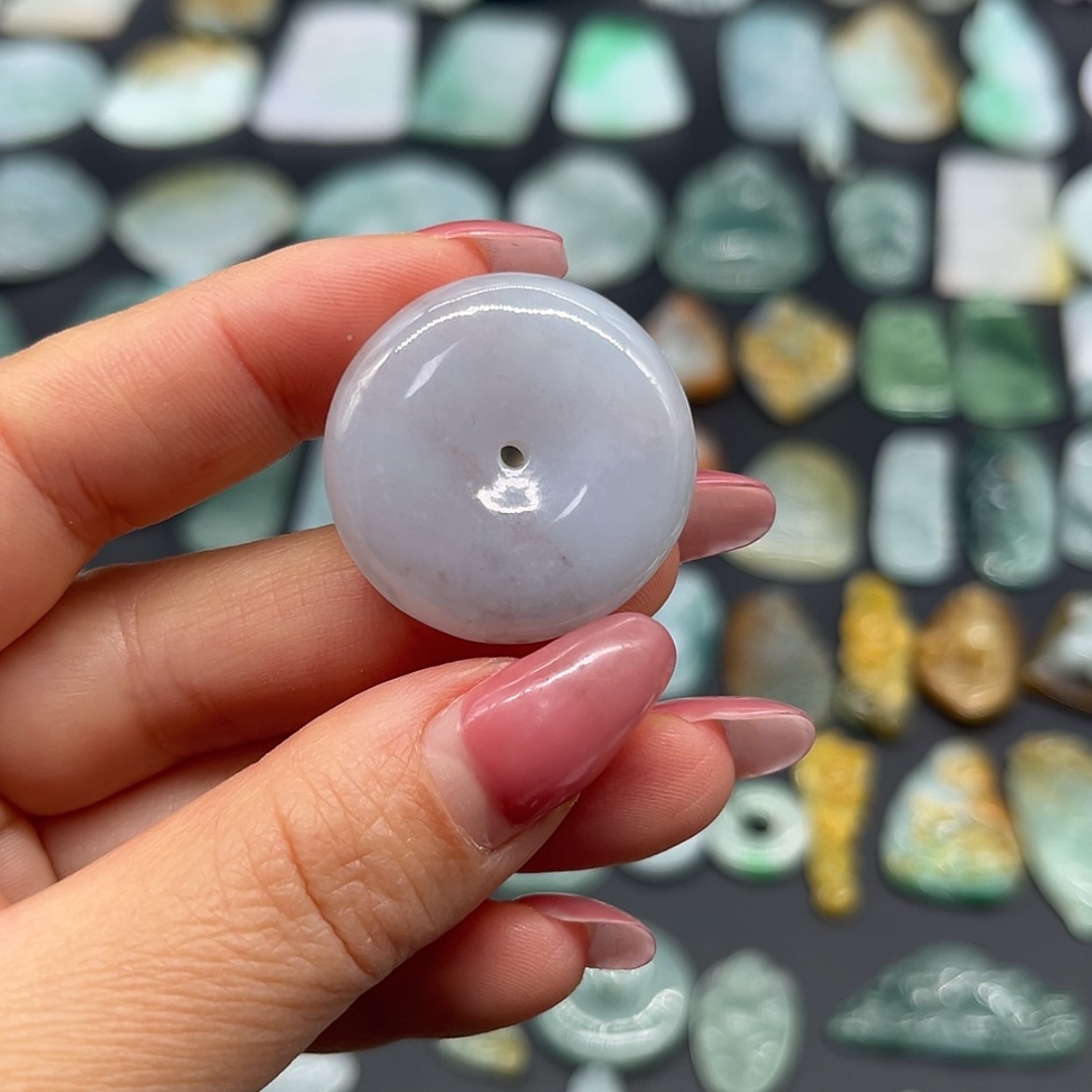 【闪购商品】翡翠颈饰未镶嵌平安扣