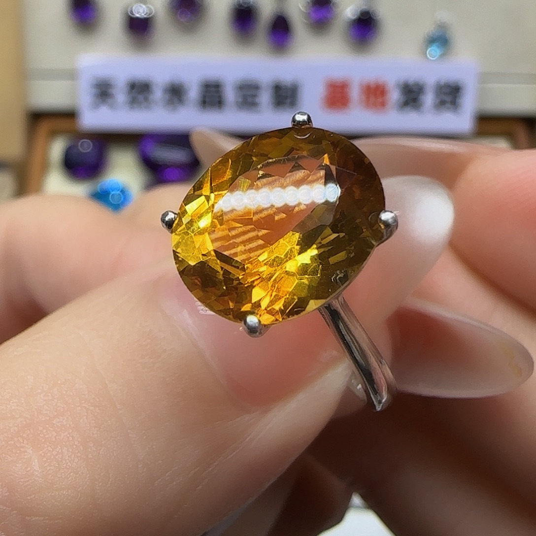 @***鱼珠宝半成品水晶银S925镶嵌G 5克拉