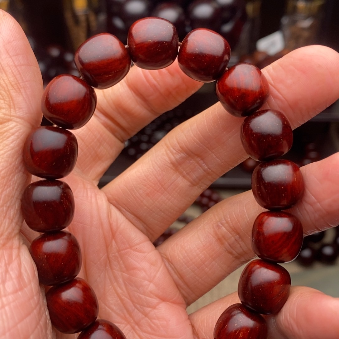 檀香紫檀（小叶紫檀）手串/手链12老形泥料金星特价款