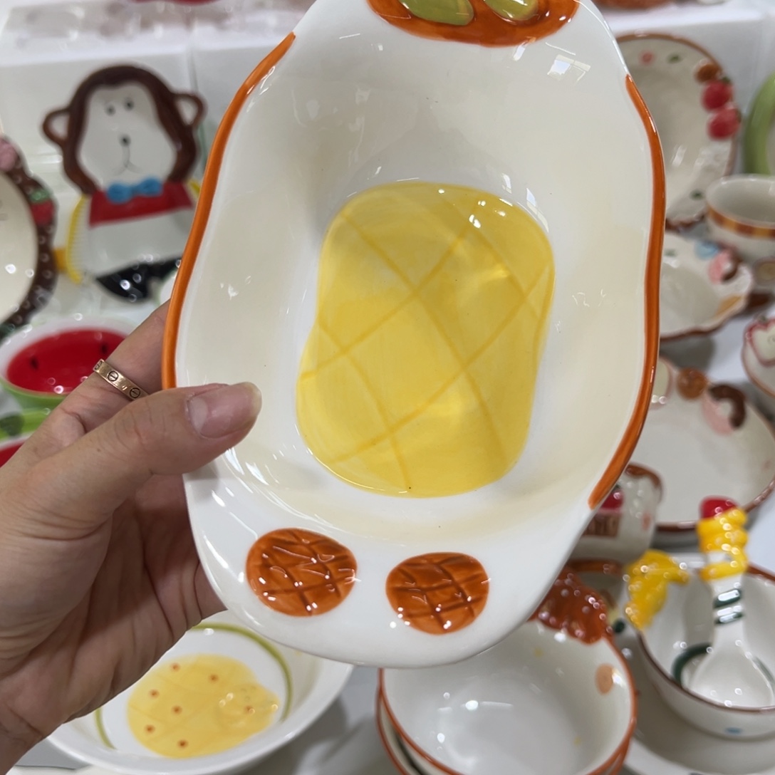 摆件高温陶瓷釉下彩正品